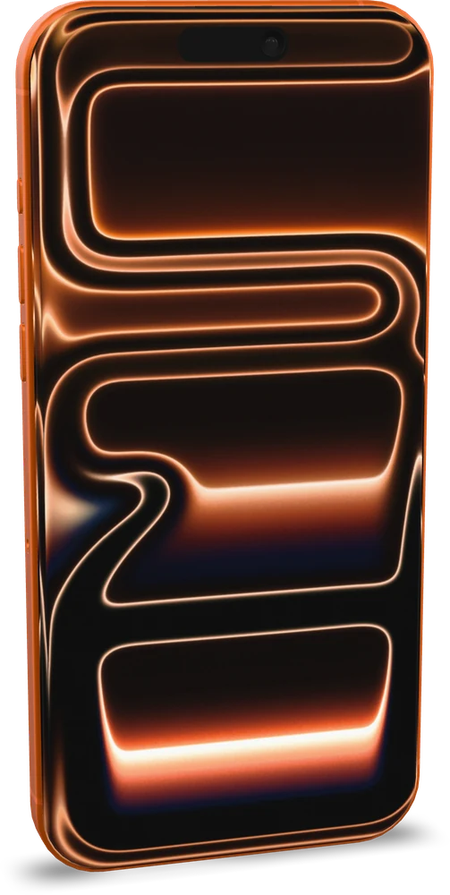 An iPhone, front view